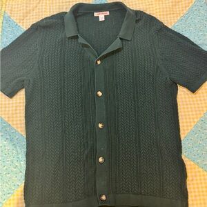 Joe Fresh Olive Textured Knit Top